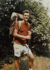 Leon Barkman hiking the Appalachian Trail