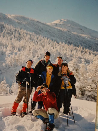 Leon and Patricia Barkman climbing Mt. Marcy in the Adirondacks