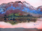 Pat Barkman, "Franconia Ridge Washed by Evening's Glow, White Mts.of NH", watecolor painting